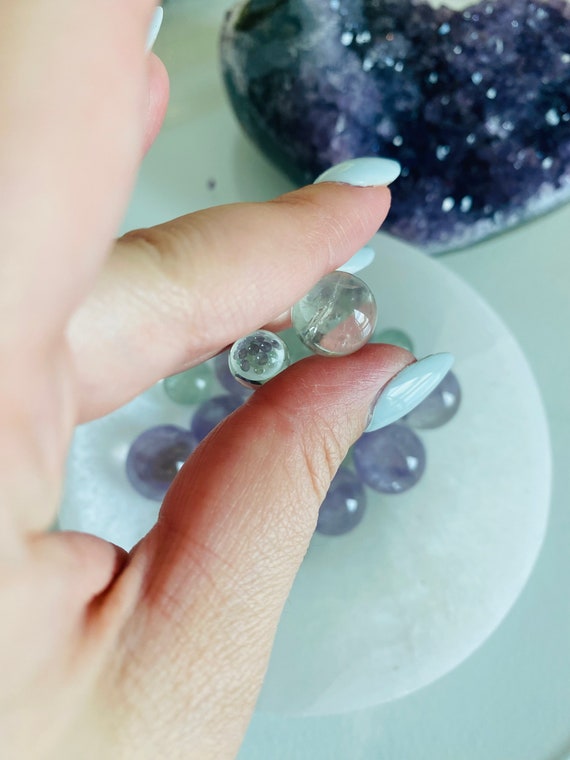 凄くレア　高品質　プラシオライト　グリーンアメジスト　アメジスト　共生スフィア 凄くレア 高品質 プラシオライト グリーンアメジスト アメジスト 共生