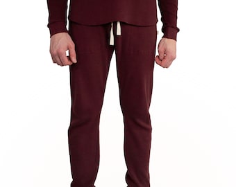 men's waffle jogger set | men's pajamas