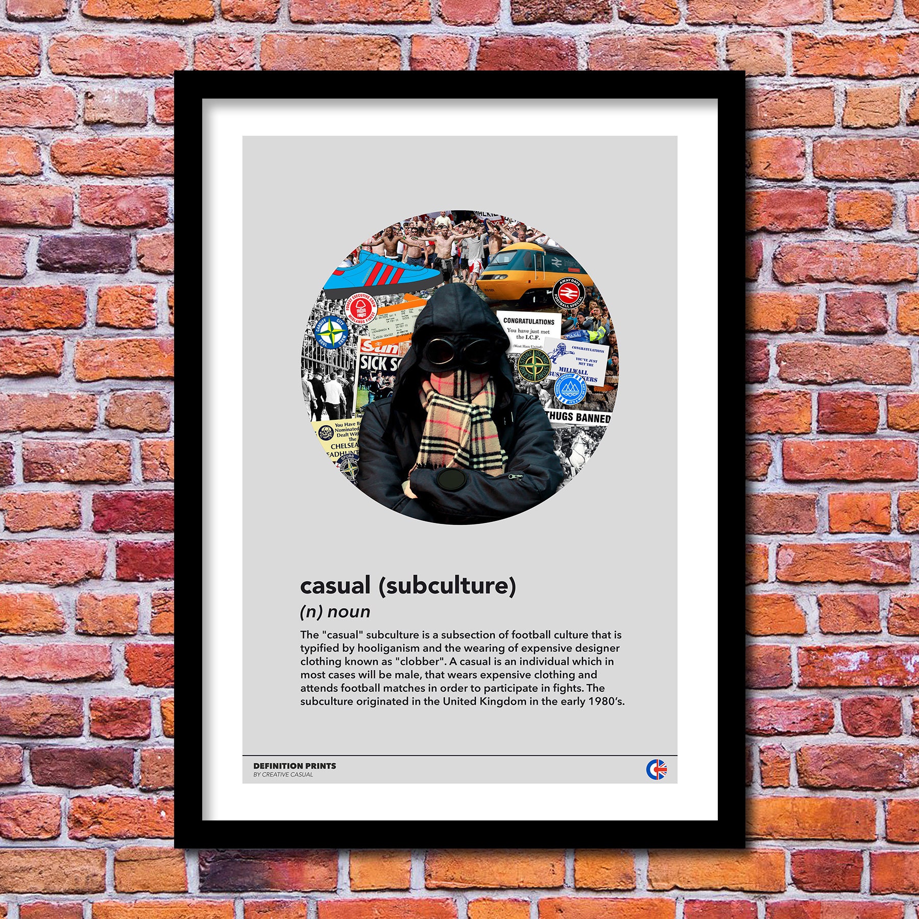 Football Casuals Meaning Art Print Casual Definition Etsy