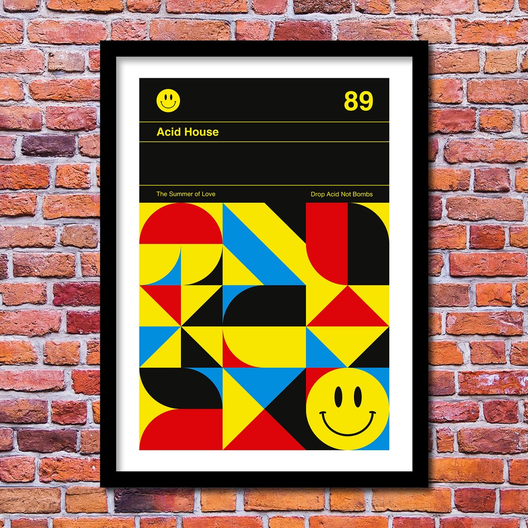 Acid House Art Print Retro Style Illustration Poster Old Etsy UK acid-house-art-print-retro-style-illustration-poster-old-etsy-uk