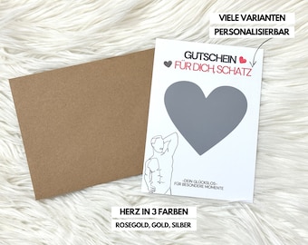 Rubbelkarte Damen Edition, Gutschein der besonderen Art, Erotik, Geschenk, Valentinstag, Geschenkidee, Jahrestag, Geburtstag, Blowjob, Doggy