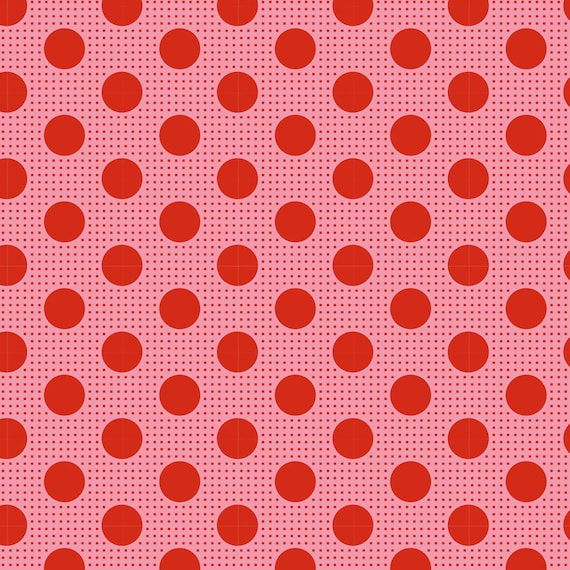 Tilda: Medium Dots in Salmon Tilda: Medium Dots in Salmon
