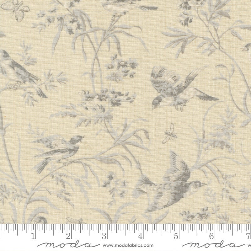 Home Decorative Fabric - Aviary Toile Vintage Bleu – FRENCH GENERAL