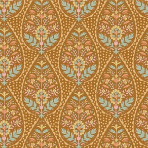 Tilda Sanctuary - Adina Ochre Yardage by Norwegian Designer Tone Finnanger TIL100566