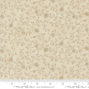 3 Sisters Favorites Vintage Linen Small Floral Leaf Taupe by 3 Sisters for Moda 44361 15