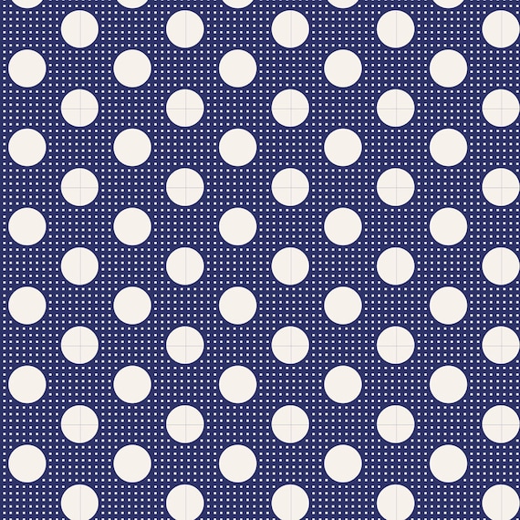 Tilda: Medium Dots in Night Blue Tilda: Medium Dots in Night Blue