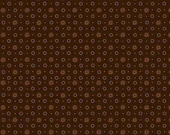 Chocolate Quiet Grace Sunbursts de Kim Diehl para Henry Glass & Co