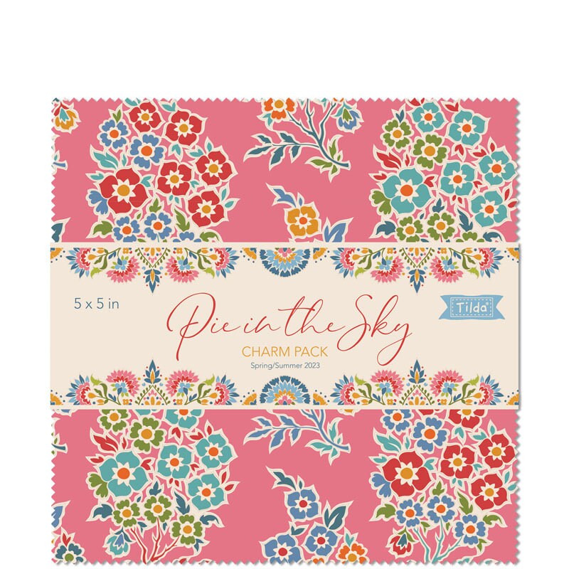 Tilda Fabrics Bloomsville Charm Pack 5 inch Squares by 40