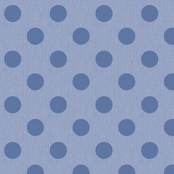 Tilda Chambray Dots Kornblume Yardage von Norwegian Designer Tone Finnanger