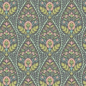 Tilda Sanctuary - Adina Greygreen Yardage by Norwegian Designer Tone Finnanger TIL100576