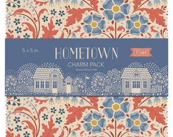 ARRIVED Tilda Hometown Charm Pack 40 Pieces 5" Squares  by Norwegian Designer Tone Finnanger