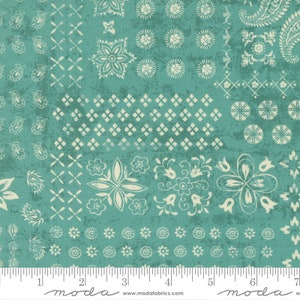 Cadence Bandana Blenders Teal by Crystal Manning for Moda