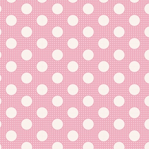 Tilda Medium Dots Pink Yardage by Norwegian Designer Tone Finnanger