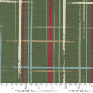 SALE Good News Great Joy Candy Stripe Stripes Pine by Fancy That Design House & Co for Moda