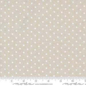 3 Sisters Favorites Vintage Linen Perfect Dots Silver by 3 Sisters for Moda 44365 14