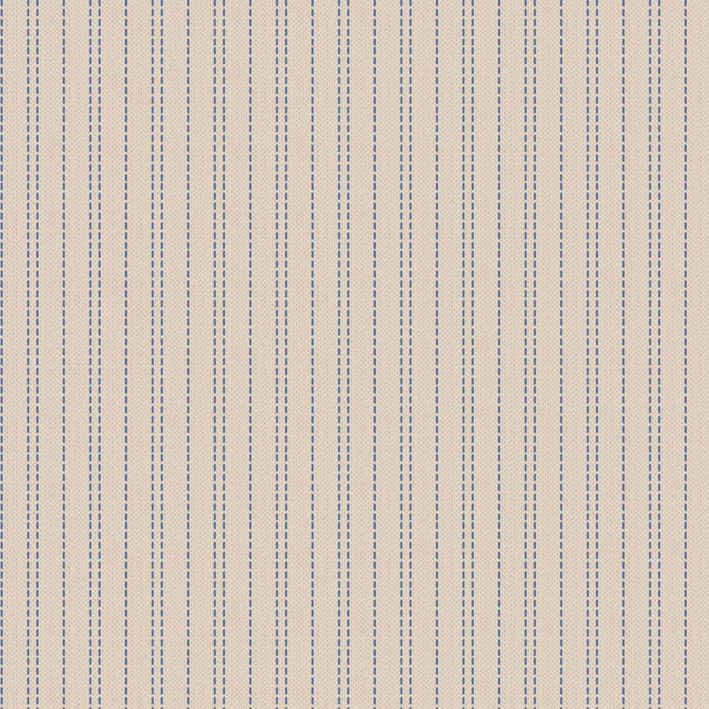 Striped Blue and Cream Fabric