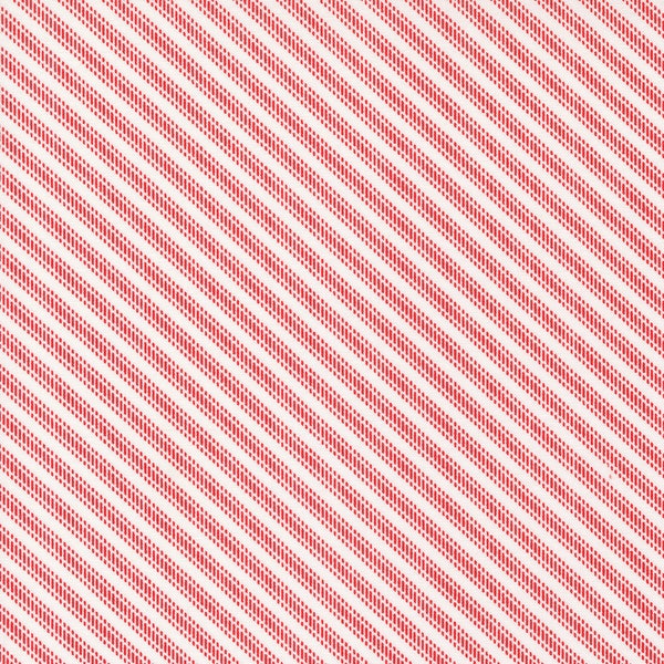 Dwell Ticking Stripe Red Bias by Camille Roskelley for Moda