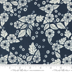 Field of Flowers Floral Scatter Navy Blue by Katharine Watson for Moda 3313 19