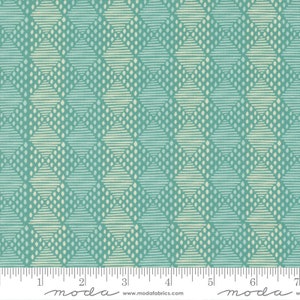 Cadence Stripes Teal by Crystal Manning for Moda