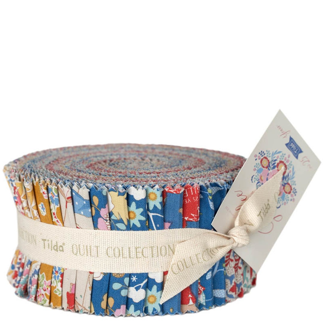 Tilda Jubilee Fabric Roll Jelly Roll 40 Strips 2.5 X 44 by Norwegian