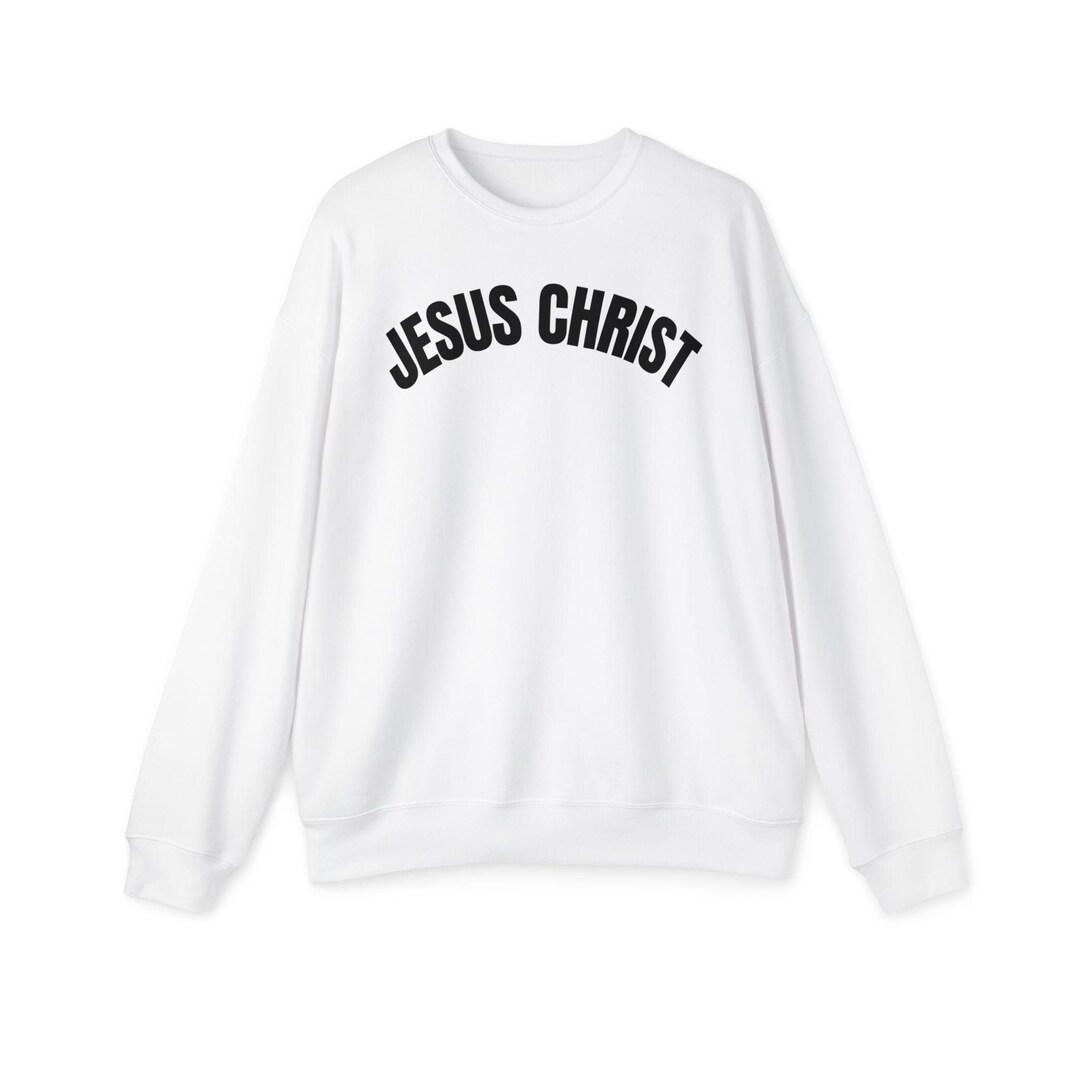 Jesus Prints Casual Cotton Sweatshirt