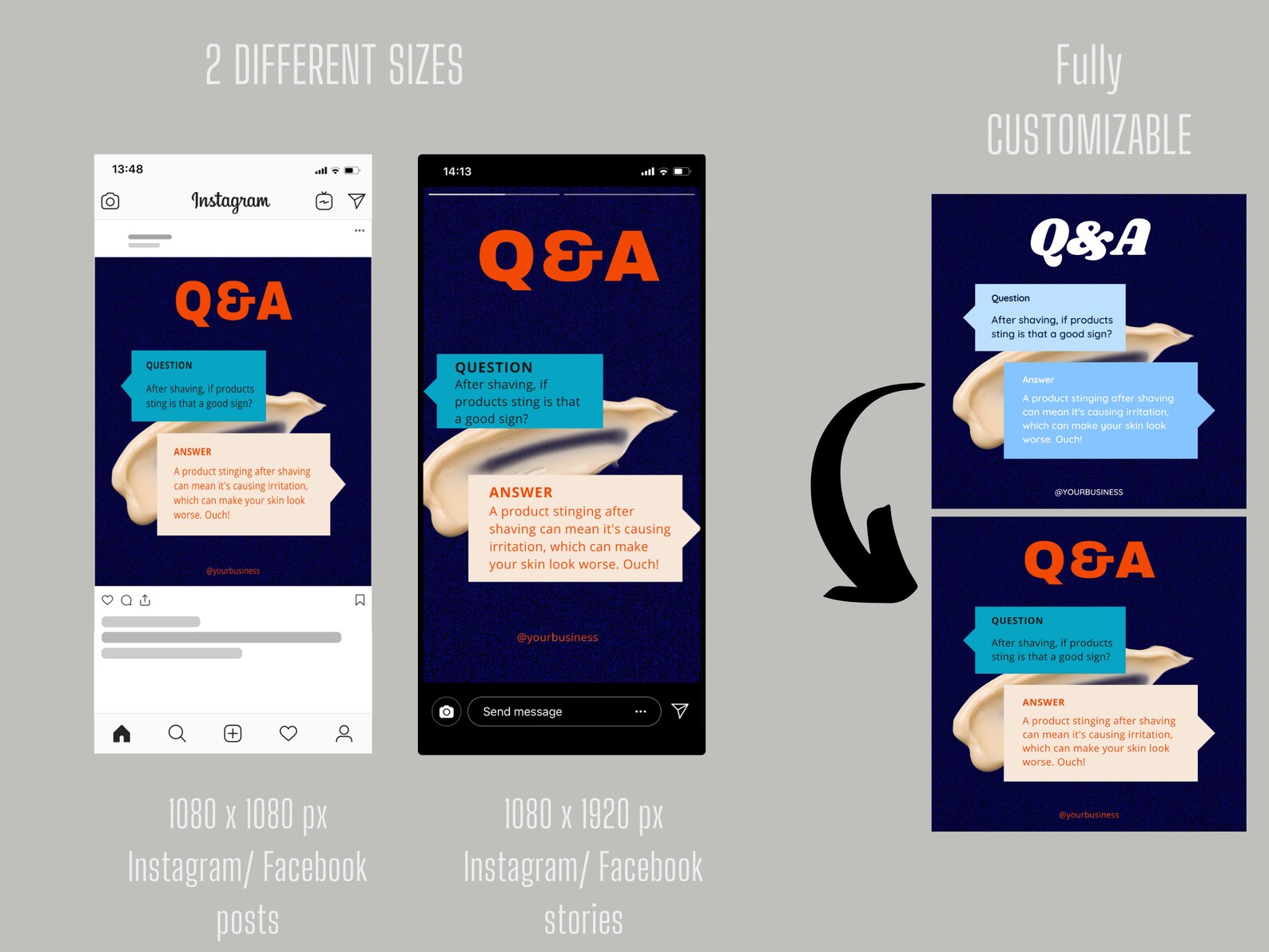 Skincare Instagram Posts Esthetician Feed Men Skincare Tips Etsy