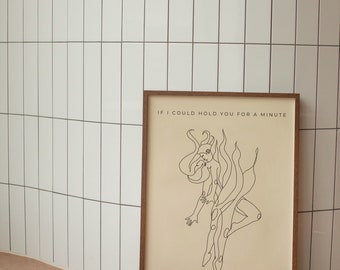 Francesca | Lyric Print | A3 A4 A5 | Art Print | Indie | Pop | Music Print | Unframed Wall Art | Poster