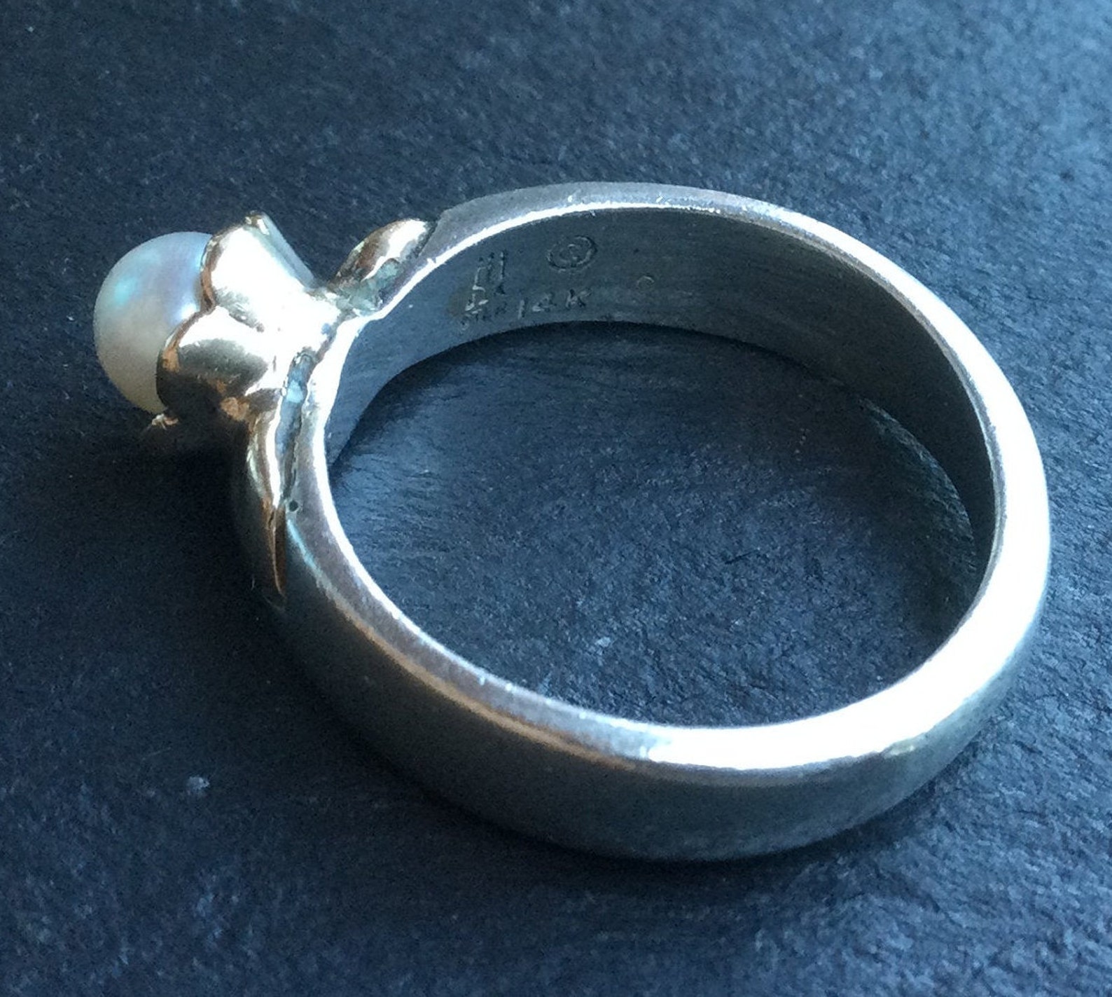 Retired James Avery 14k & Sterling RARE Ring Etsy