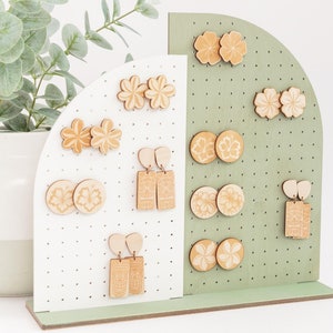 Earring Holder / Wooden Jewelry Organizer / Wooden Jewelry Storage / Jewelry Stand