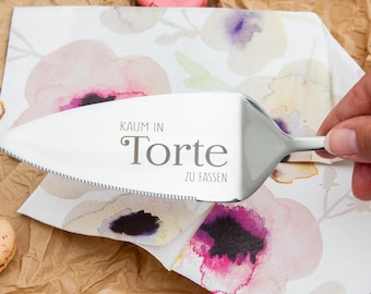Cake server - Hardly to reach into the cake - for wedding cake / birthday cake / cake shovel / cake shovel with engraving