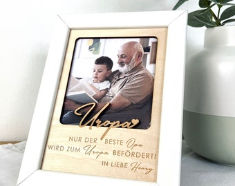 Gift idea Great Grandpa for his birthday - photo gift Great Grandpa, wooden picture Best Great Grandpa personalized with dedication / Great Grandpa gift