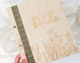 Team Bride book for bachelorette party / memory album for the bride / bride and team bride / bachelorette party team bride / bachelorette party decorations