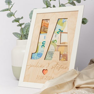Money gift wedding YES / Money gift for wedding / Give money as a gift / Personalized wedding gift / With the couple&#39;s name