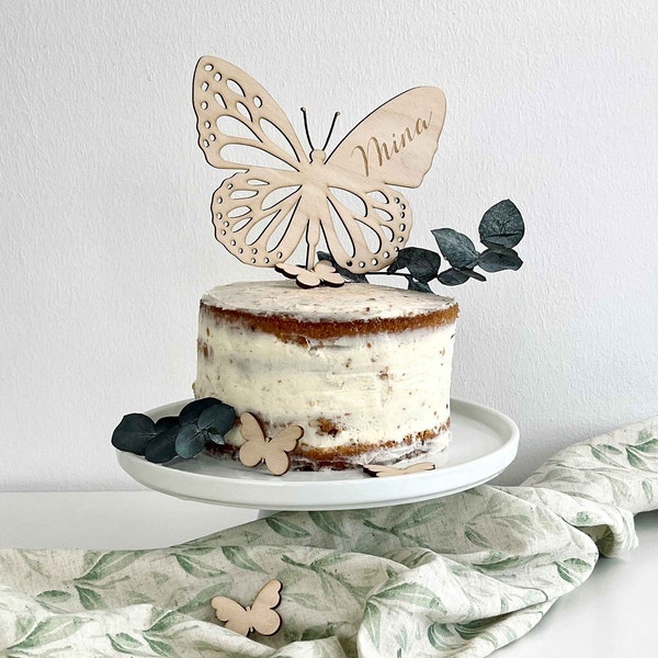 Caketopper Schmetterling mit Name