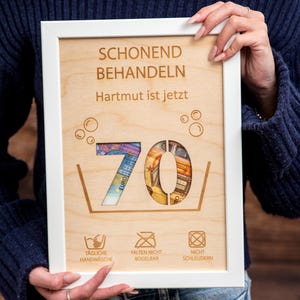 Gift for a round birthday / gift idea: Treat gently / 30th, 40th, 50th, 60th, 70th, 80th, 90th birthday