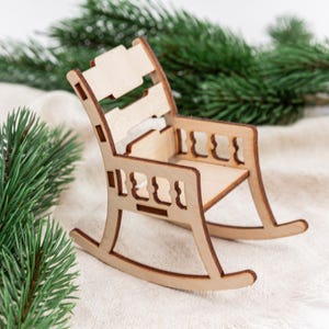 Rocking chair for gnome prank / Miniature chair for gnome kingdom / Gnome accessories for your gnome