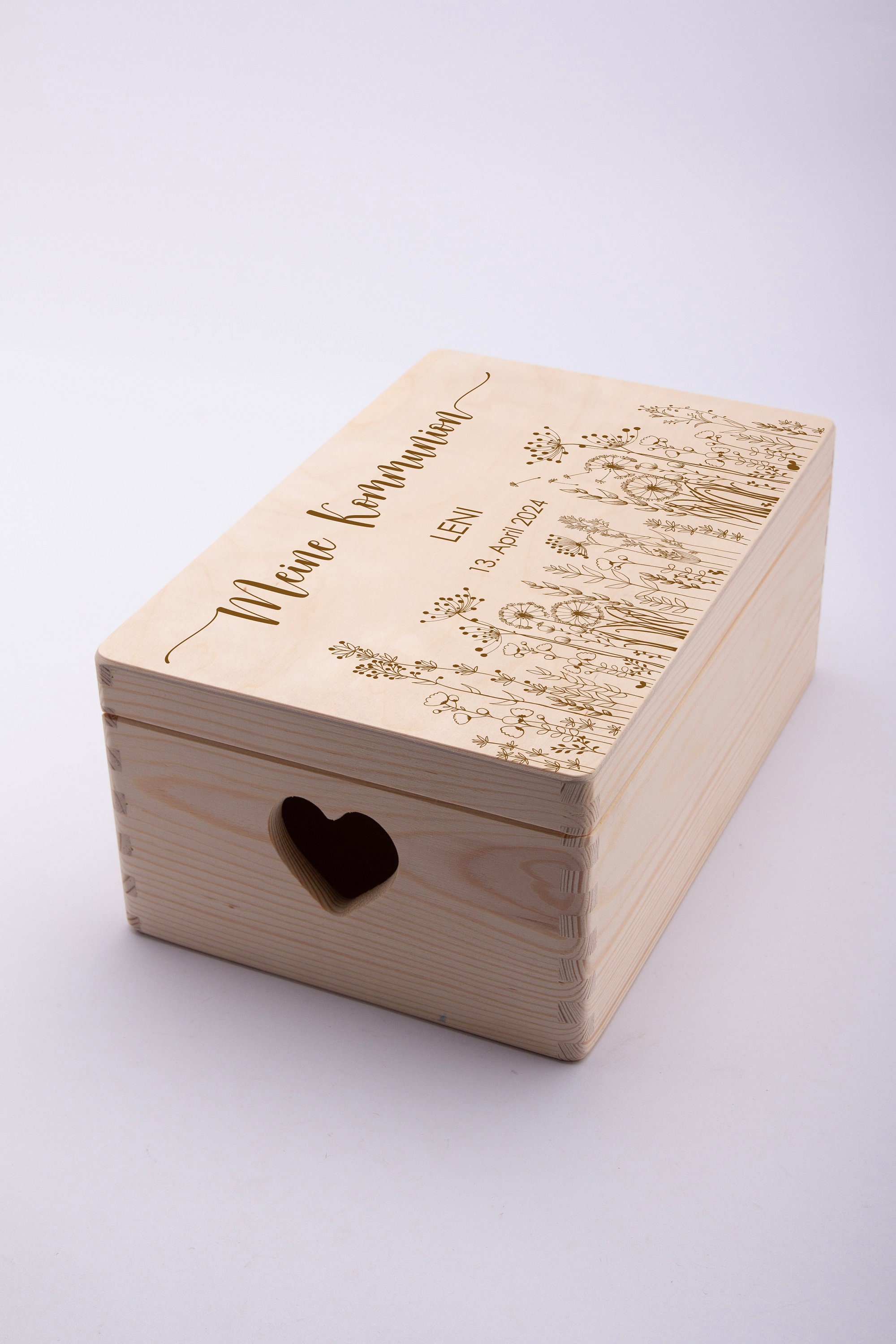 Creative Deco Prima Comunione/Cresima Scatola di Regalo Personalizzato Bianca | Scatola della Memoria in Legno per Bambino/Bambina | Personalizzata | Incisione | per Ragazzo e Ragazza