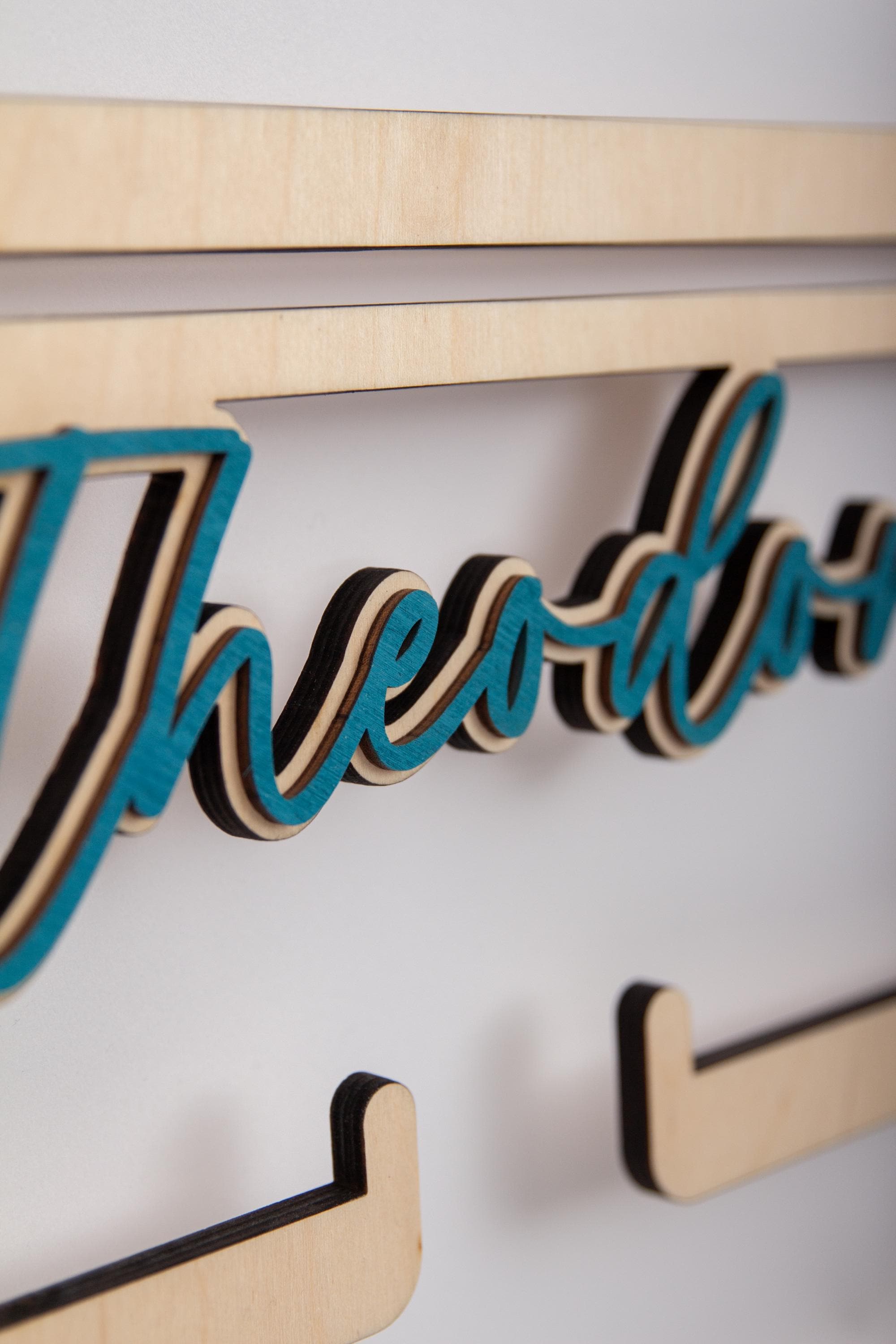 Thropys Rack Trophy Rack With Name / Rack for Trophies and Medals With 2 Shelves and ...