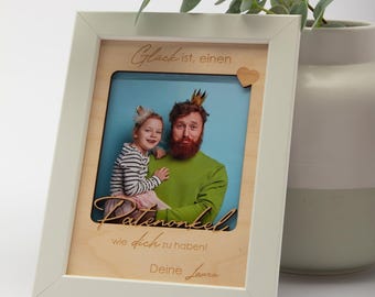 Qué suerte tener un padrino como tú - Marco de fotos de regalo para padrino
