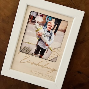 My school enrollment picture frame / school enrollment 2024 / gift idea for school enrollment / finally a schoolchild / picture frame with wooden insert