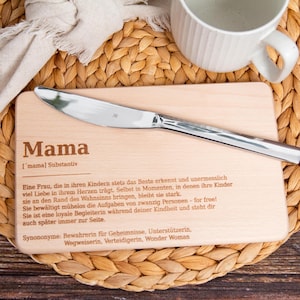 Muttertagsgeschenk für Mama - Brettchchen mit Mama-Definition. Mama - Unsere Heldin / Geburtstagsgeschenk / Ostergeschenk