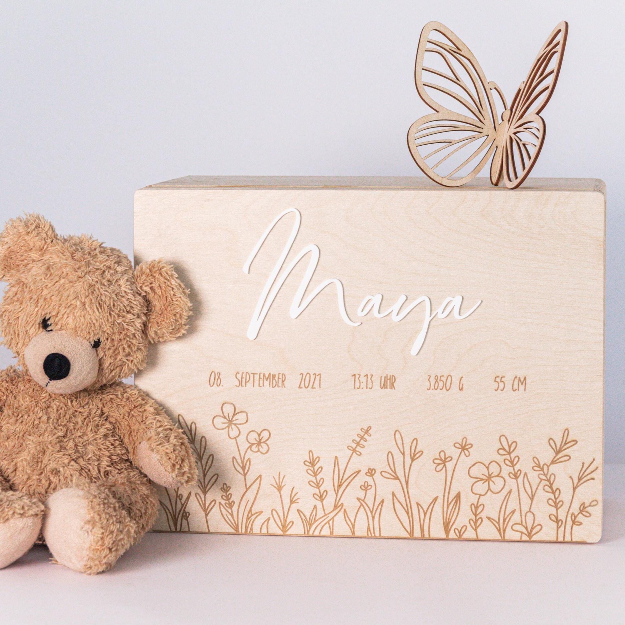 Memory Box Scatola dei Ricordi della Maestra Personalizzata con Nome e Fiori – Idea Regalo per