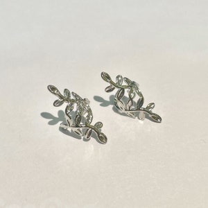 Leaf Ear Cuff - Ear Cuff No Piercing - Gold Ear Cuffs - Silver Ear Cuffs Set - Ear Cuff Non Pierced - Fake Piercings - Conch Piercing