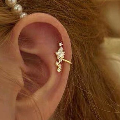 Star Ear Cuffs Ear Cuff No Piercing Ear Cuff Non Pierced Etsy