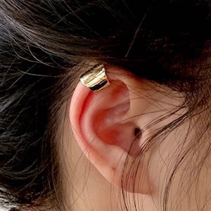 Wide Ear Cuffs - Gold Ear Cuff - Silver Ear Cuff - Ear Cuff No Piercing - Ear Cuff Non Pierced - Fake Piercings - Helix Ear Cuff - Ear Wrap