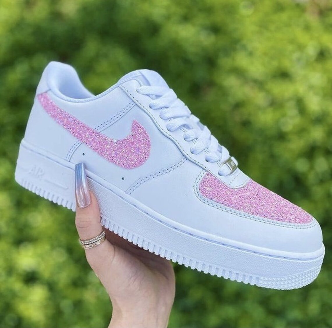 nike air force glitter swoosh