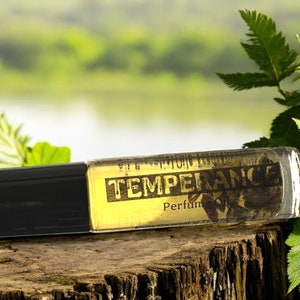 Grounding Woodsy Perfume Oil | “Temperance” | Sage & Myyrh-Infused | Jasmine, Cedarwood, Eucalyptus | Natural | Toxin-Free Fragrance