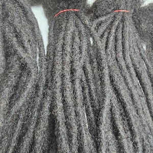 100% Human Hair Loc extensions  10 locs Per Bundle Can Be Dyed Bleached Sizes Small Medium Large