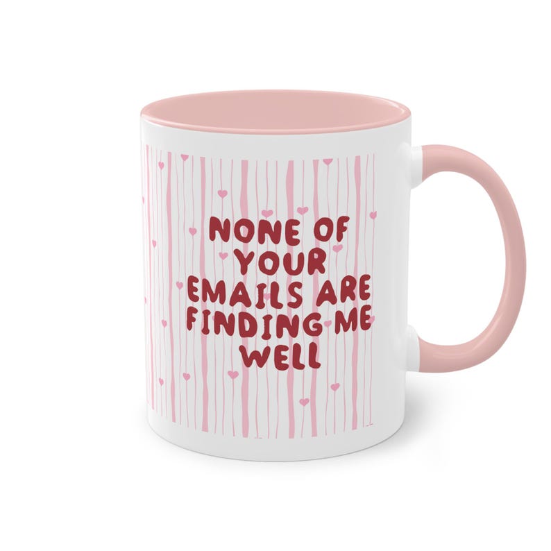 Caneca engraçada para escritório: "Nenhum dos seus e-mails está me encontrando", presente para colega de trabalho, caneca de café com humor corporativo, caneca de escritório engraçada com rato de escritório. imagem 13