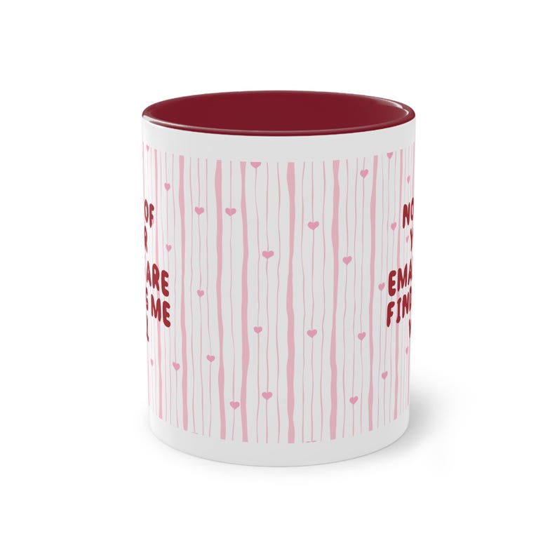 Caneca engraçada para escritório: "Nenhum dos seus e-mails está me encontrando", presente para colega de trabalho, caneca de café com humor corporativo, caneca de escritório engraçada com rato de escritório. imagem 2